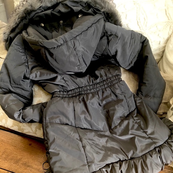 NEW Girls Le Chic Glamorous Parka - Picture 4 of 10